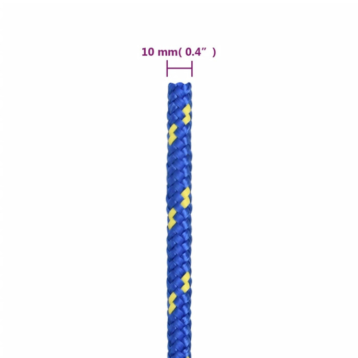 Delovna vrv moder 10 mm 500 m polipropilen